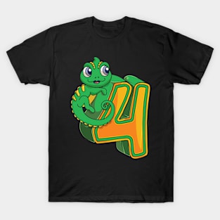 4th birthday lizard lover T-Shirt